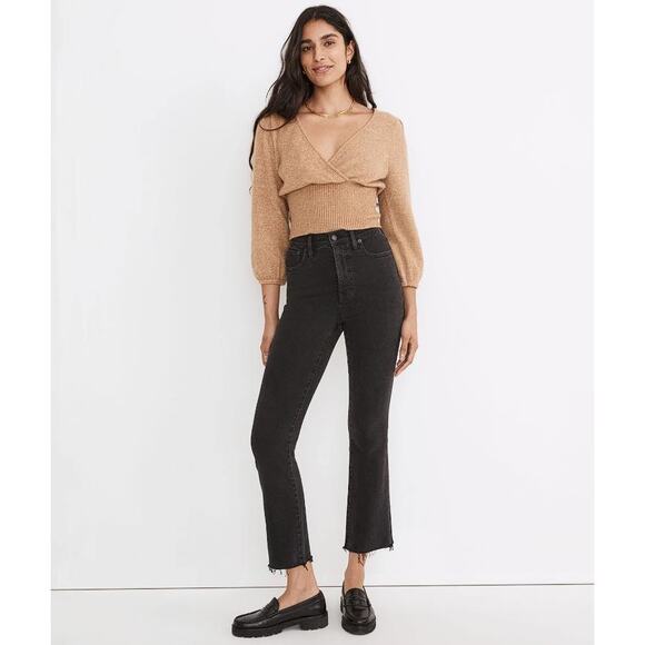 MADEWELL Women's Petite Cali Demi-Boot Jeans Raw-Hem Edition Size 27P - Picture 2 of 12